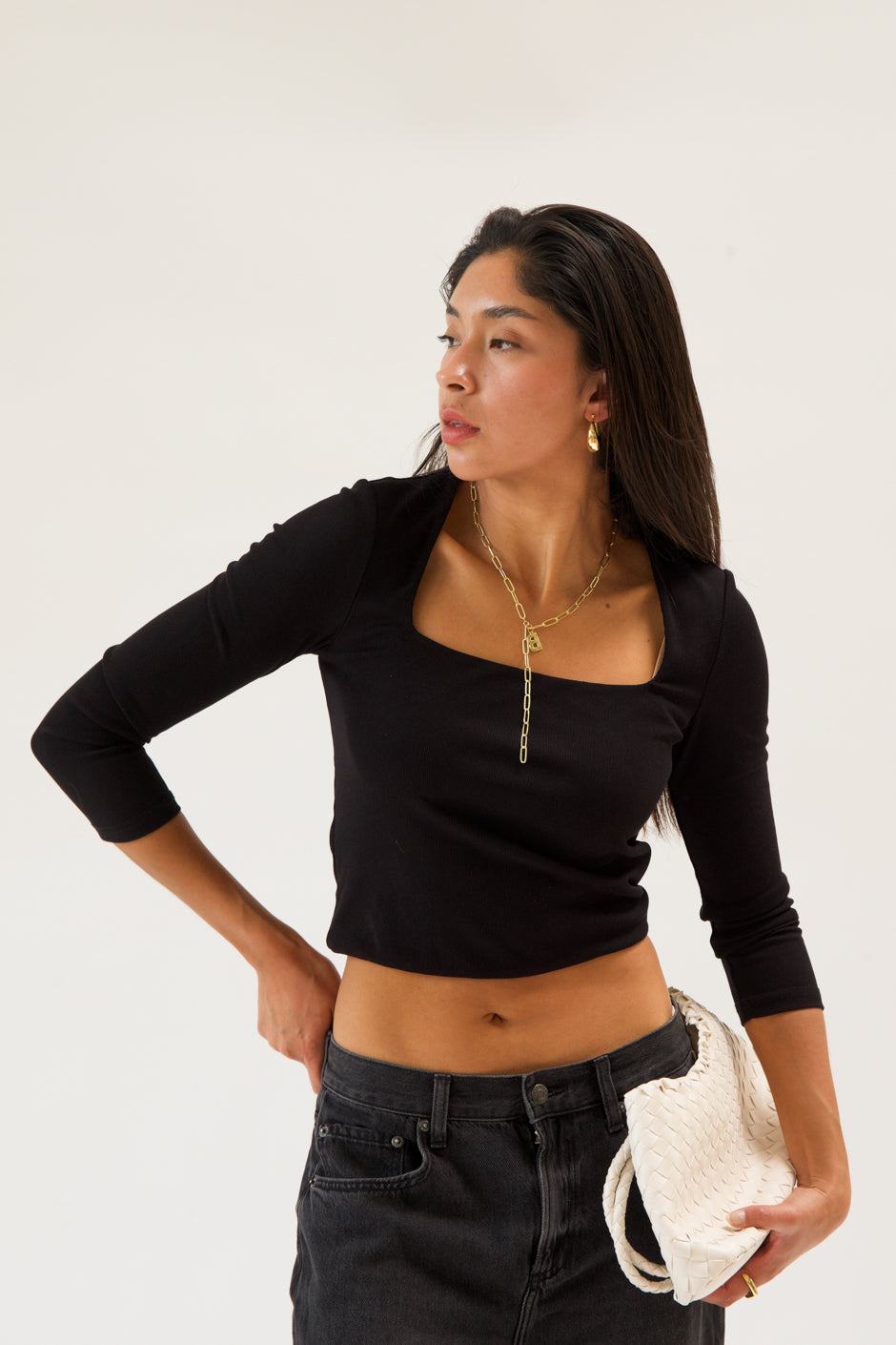 BO GOLD INITIAL NECKLACE