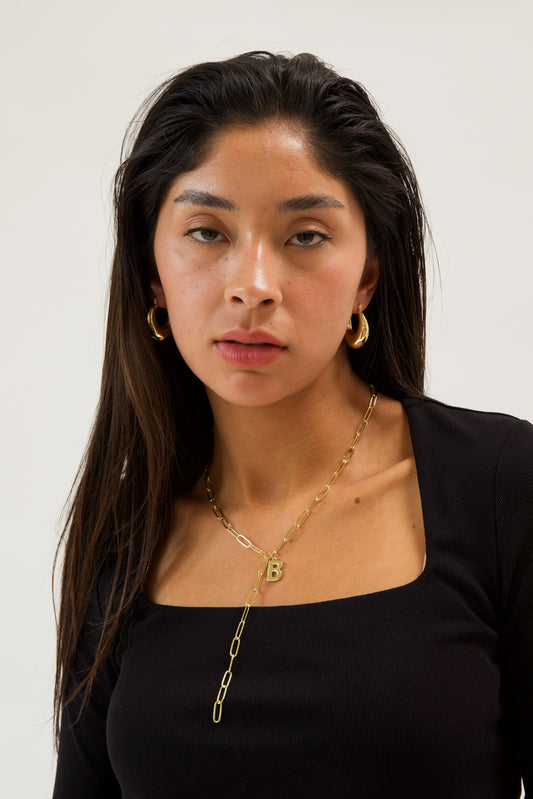 BO GOLD INITIAL NECKLACE