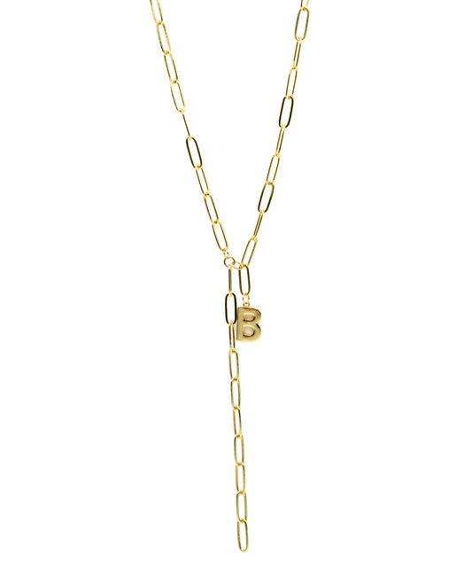BO GOLD INITIAL NECKLACE