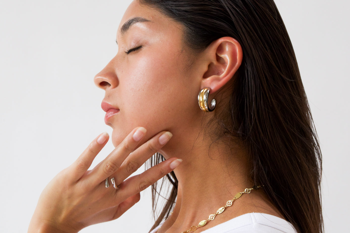 CHIARA MIX METAL EARRINGS