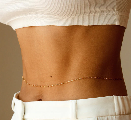 KYLIE SILVER BELLY WAIST CHAIN