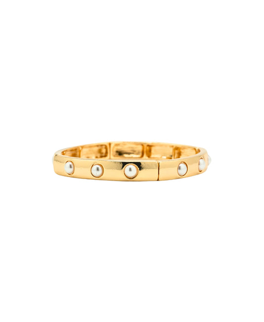LOUISE GOLD & PEARL BANGLE