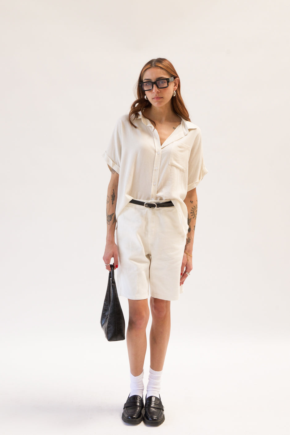THEO IVORY SHORT SLEEVE SHIRT