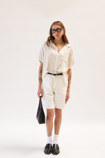 THEO IVORY SHORT SLEEVE SHIRT