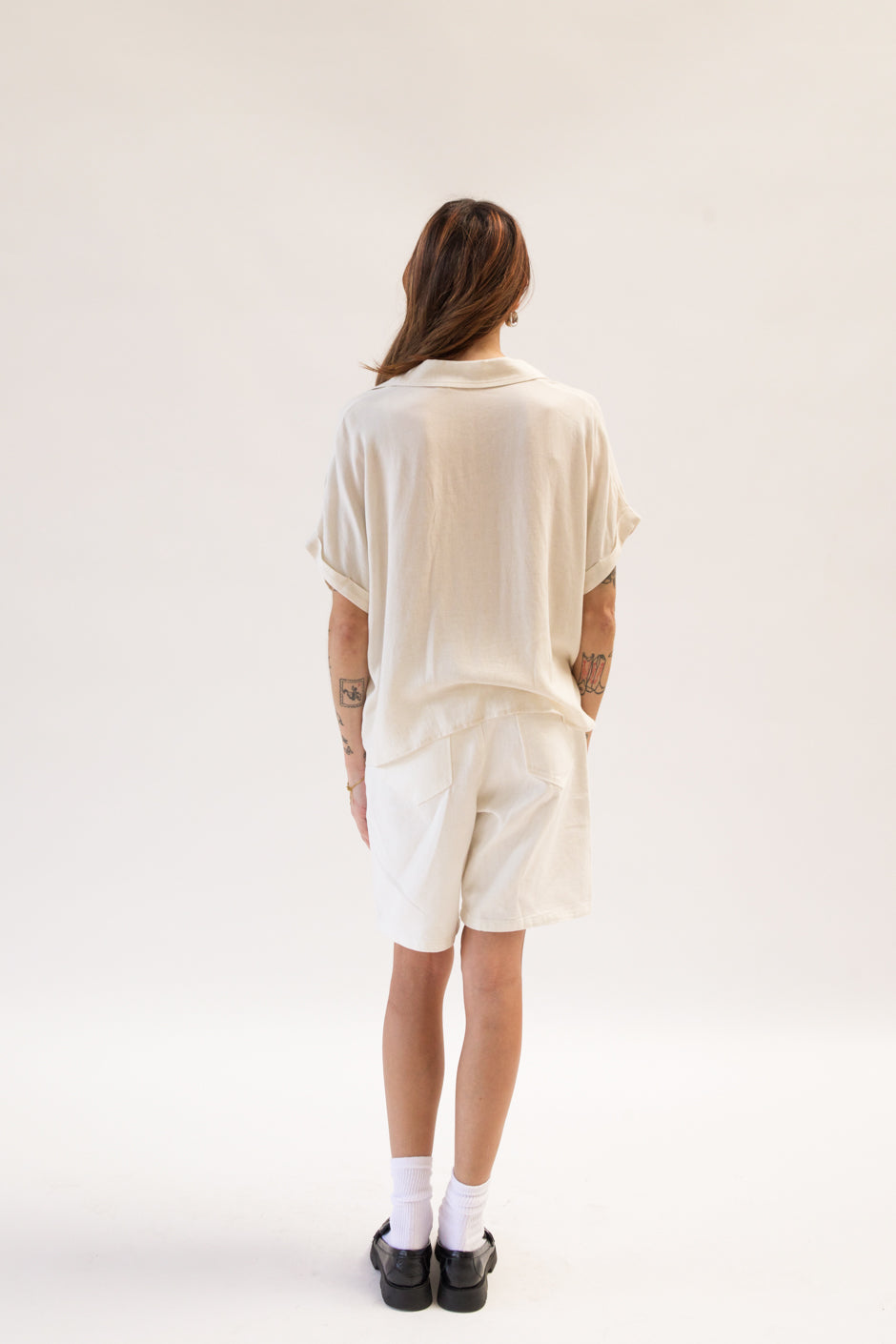 THEO IVORY SHORT SLEEVE SHIRT