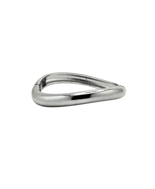 WAVE SILVER BANGLE